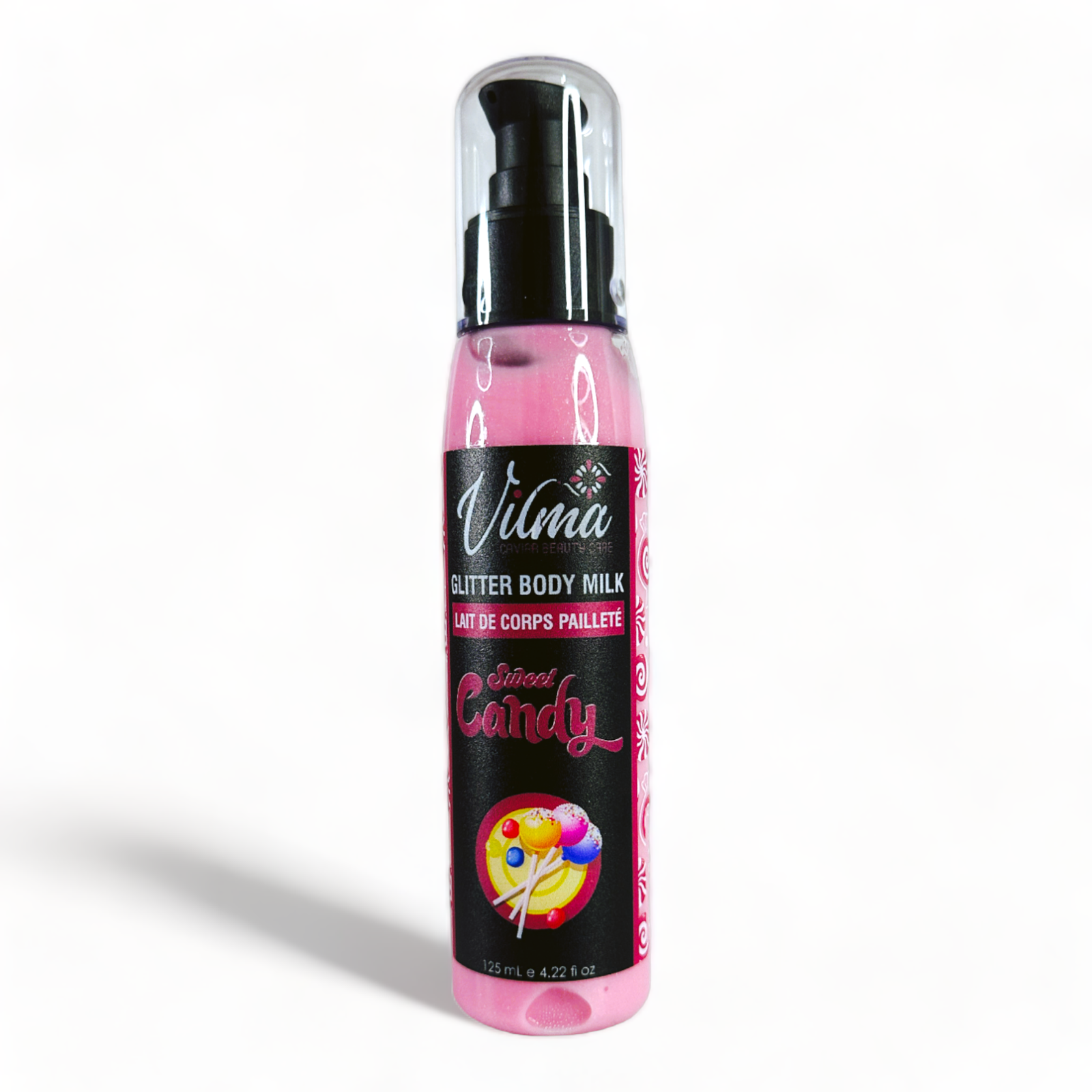 Lait Corps Pailletée hydratant parfumé Candy - 125 ml